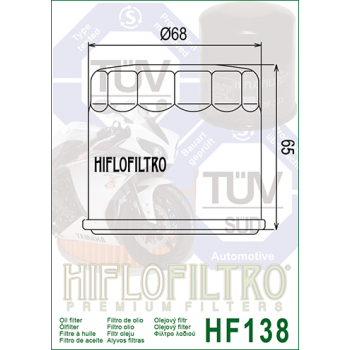 Filtro Hiflofiltro HF138