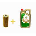 Pack Castrol Edge Titanium 5W30 LL y filtro HU726-2X