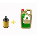 Pack Castrol Edge Titanium 5W30 LL y filtro HU719-7x