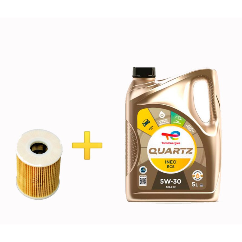 Total Quartz Ineo ECS 5w30 y filtro hu711-51x