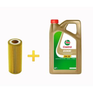 Pack Castrol Edge Titanium 5W30 M - 5L y filtro HU722X