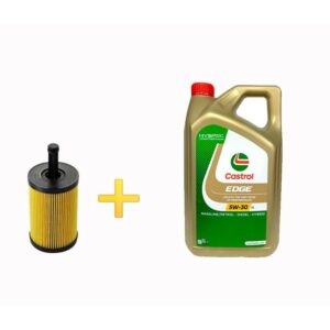 Pack Castrol Edge Titanium 5W30 LL - 5L y filtro HU719-7x