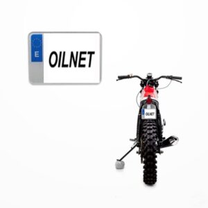Placa matrícula acrilica moto enduro 132x96